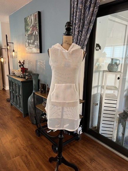 Cotton Candy Other - Cotton Candy mesh cover up M white